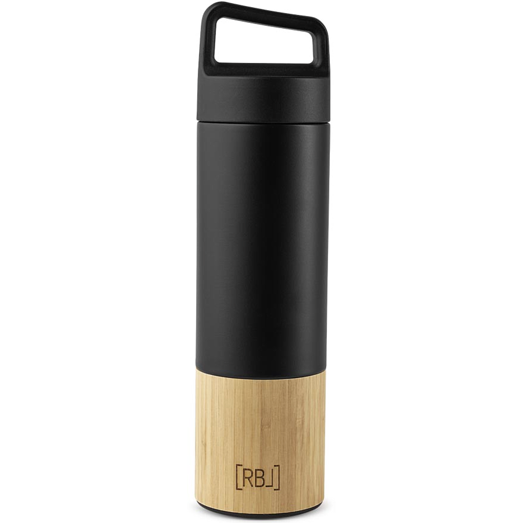 Bouteille Thermos 530ml Bamboo/noir RBL Rebel-Outdoor