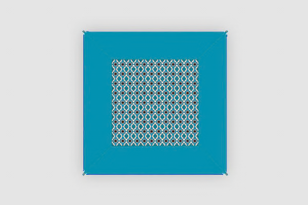 Tapis connectable Zip-Carpet bleu clair caraibes Bent