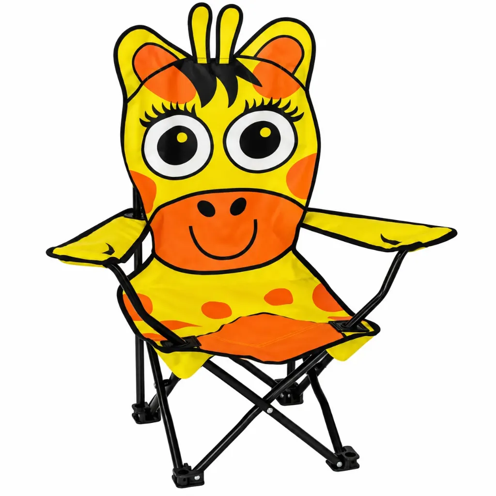 Chaise pour enfant avec design animalier motif girafe