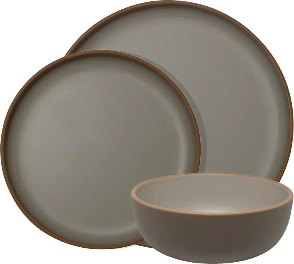 [ETKW2096.0258] Service de table Eurotrail Trento, 12 pièces (Gris clair-taupe)